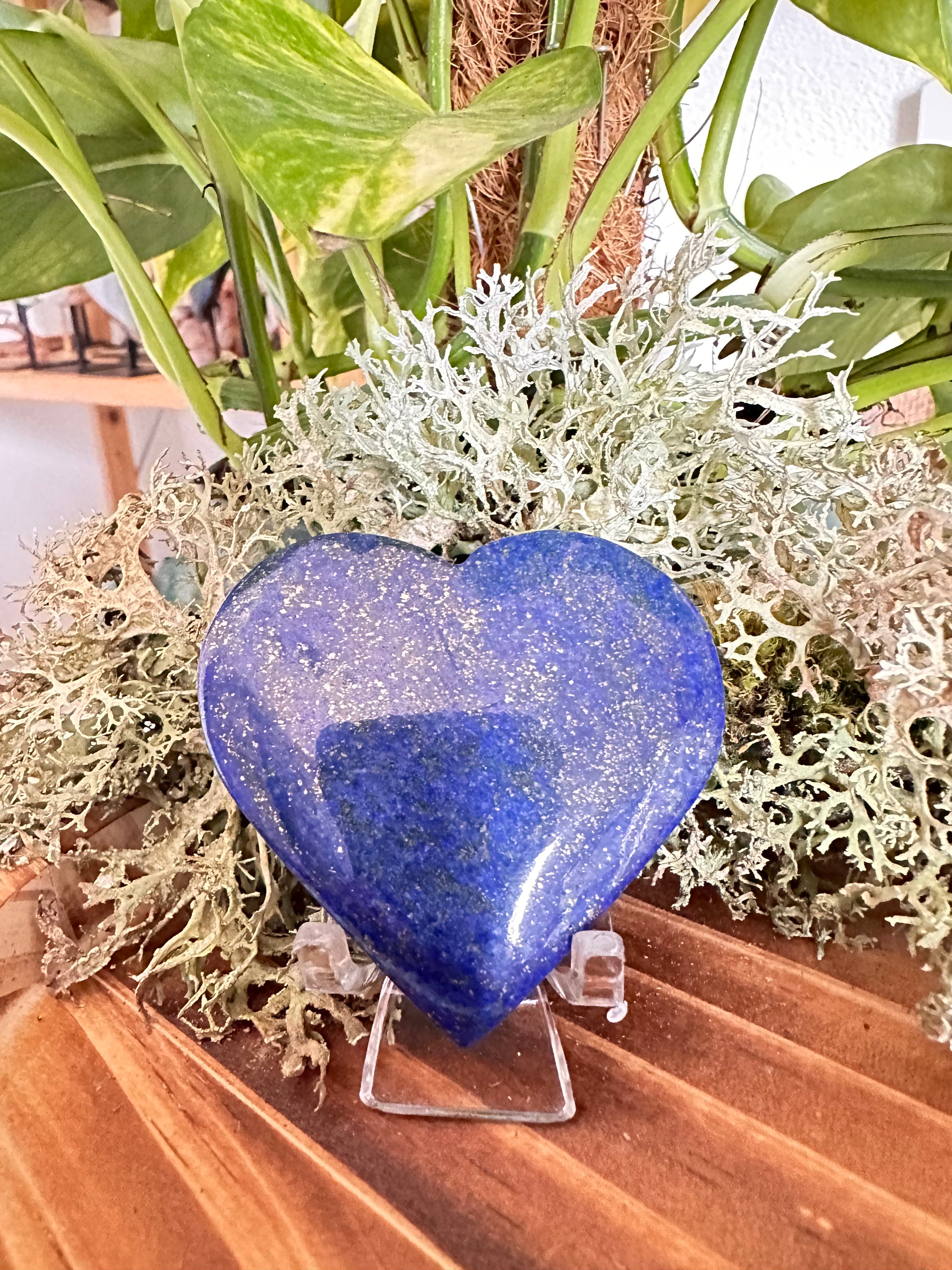 Lapis Lazuli Harten met standaard