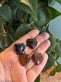 Mahonie Obsidiaan Hartjes Hangertje
