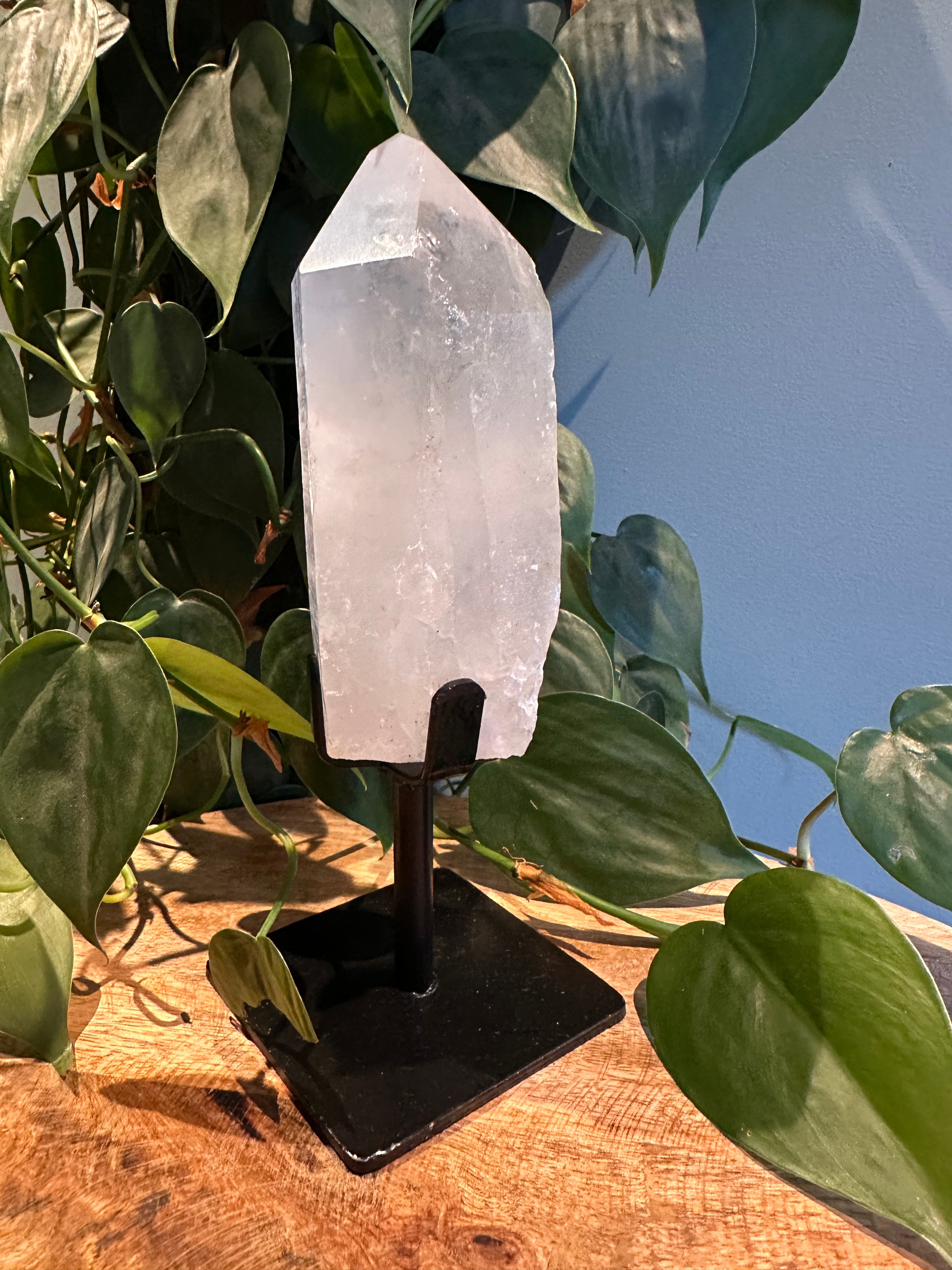 Bergkristal punt op standaard #40