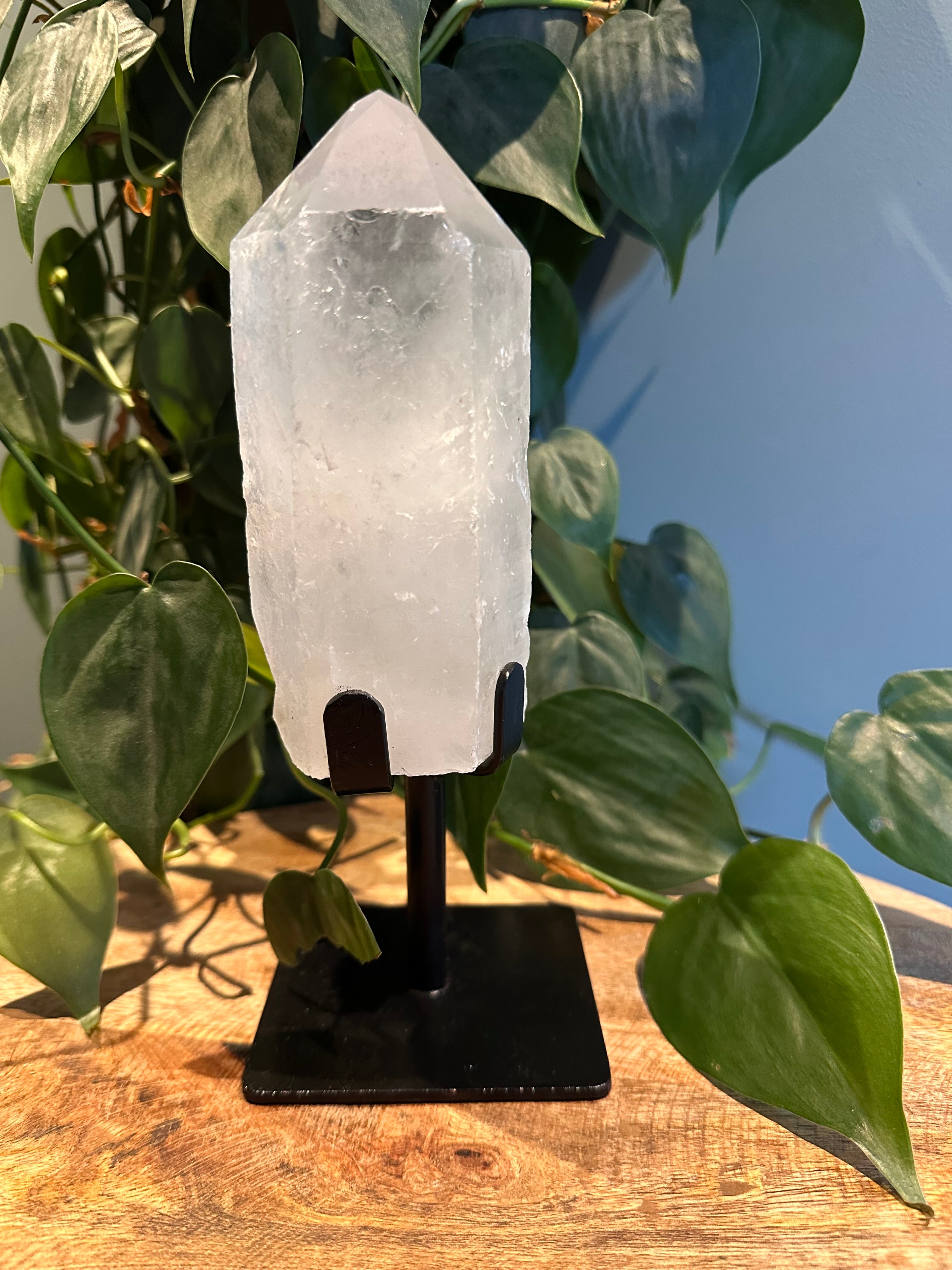 Bergkristal punt op standaard #40