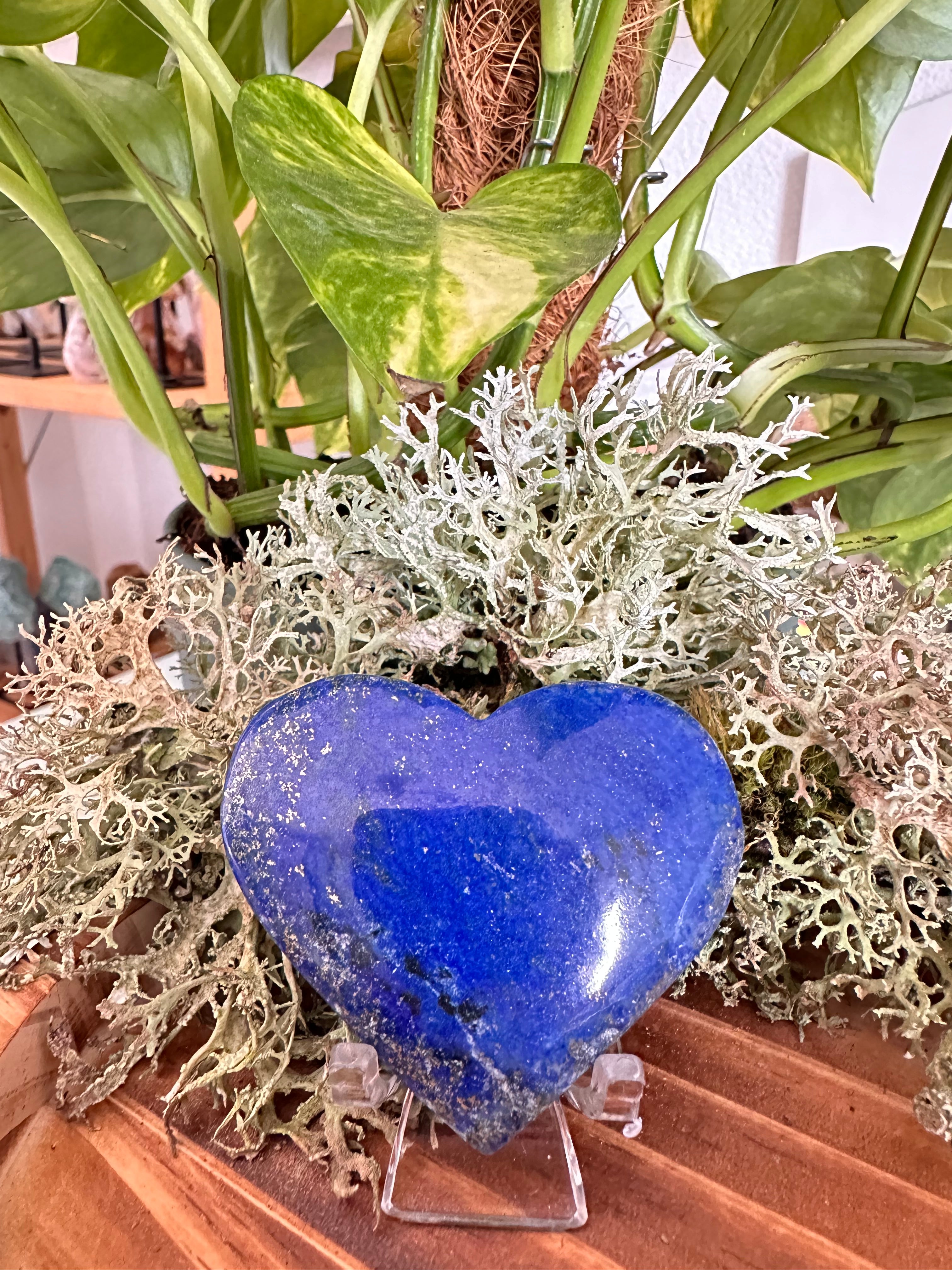 Lapis Lazuli Harten met standaard