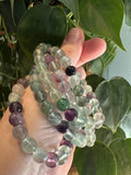 Fluoriet Armband 8mm Groen/paars