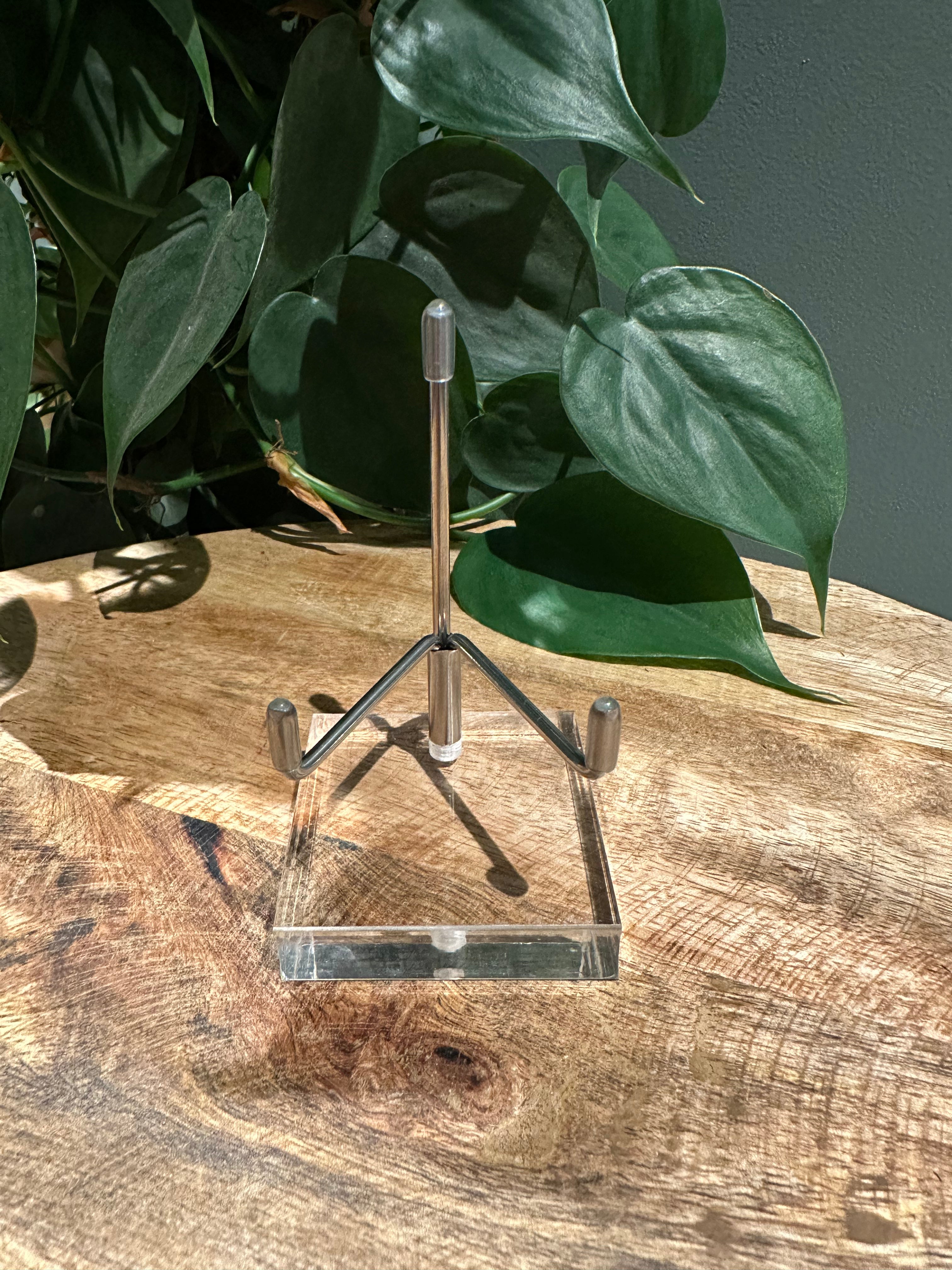 Standaard zilverkleurig 5x6cm