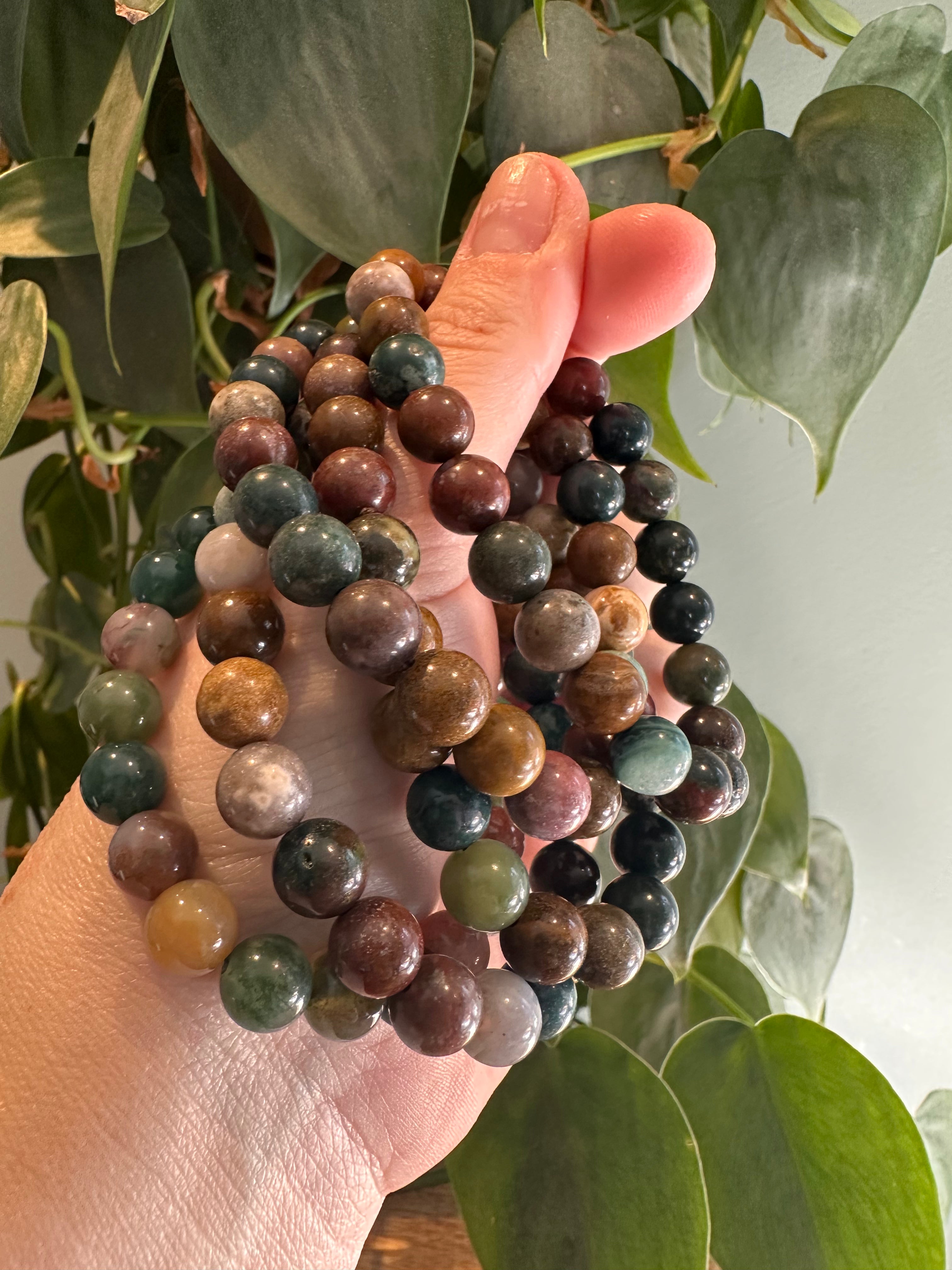 Oceaan Jaspis Armband 8mm