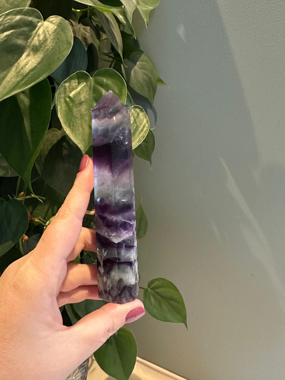 Sneeuwvlok Fluoriet toren, met regenboog