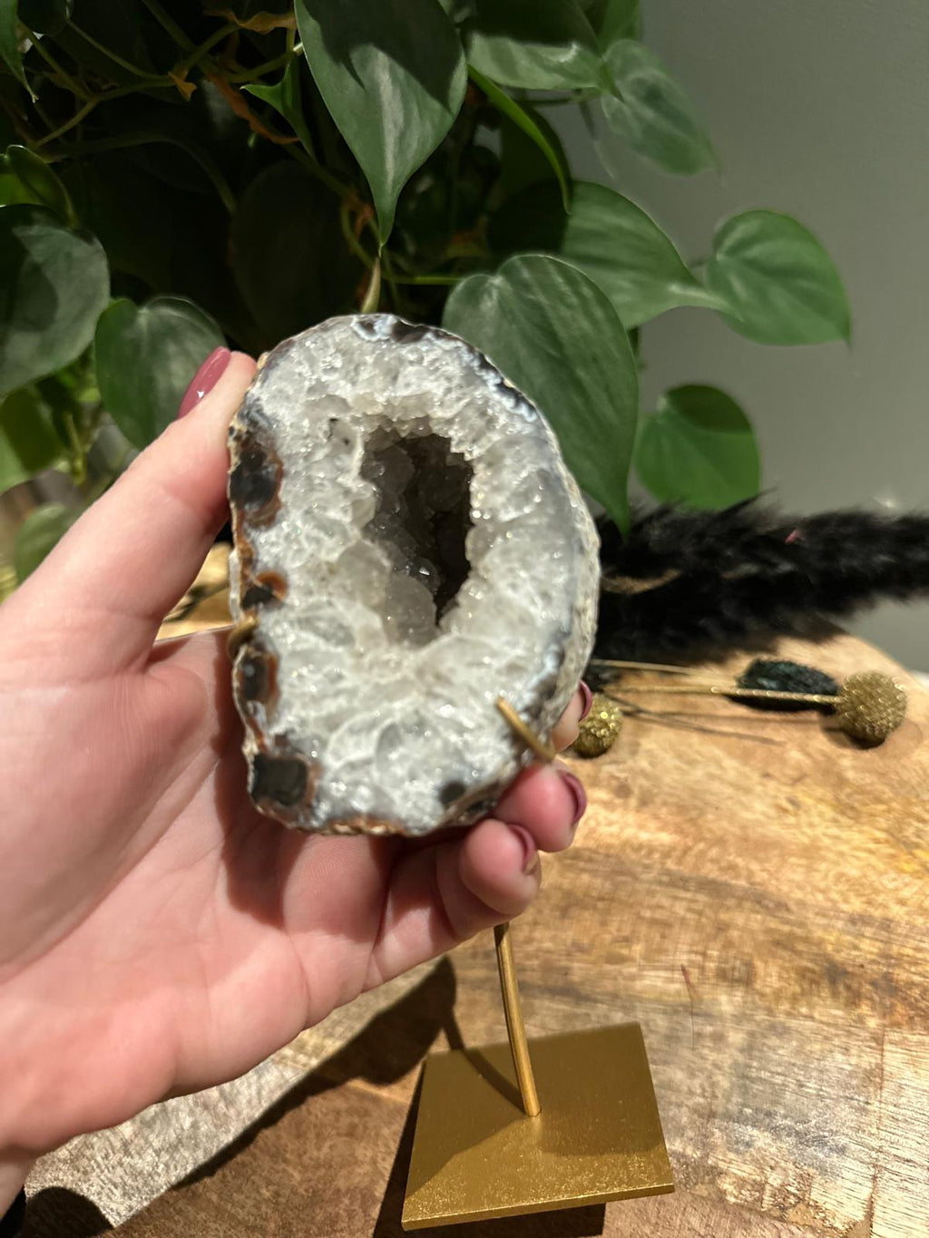 Agaat geode op Standaard #18