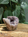 Roze Amethist Druzy Freeform