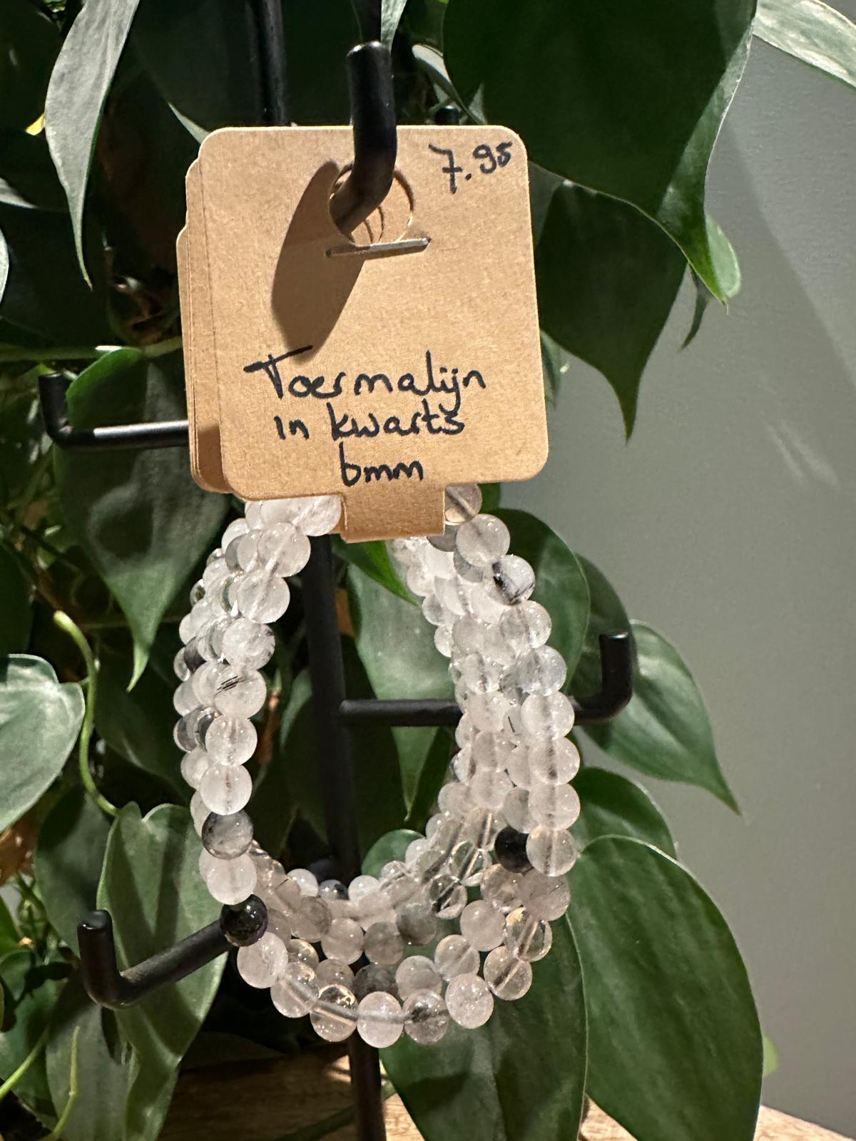 Toermalijn in Kwarts 6mm