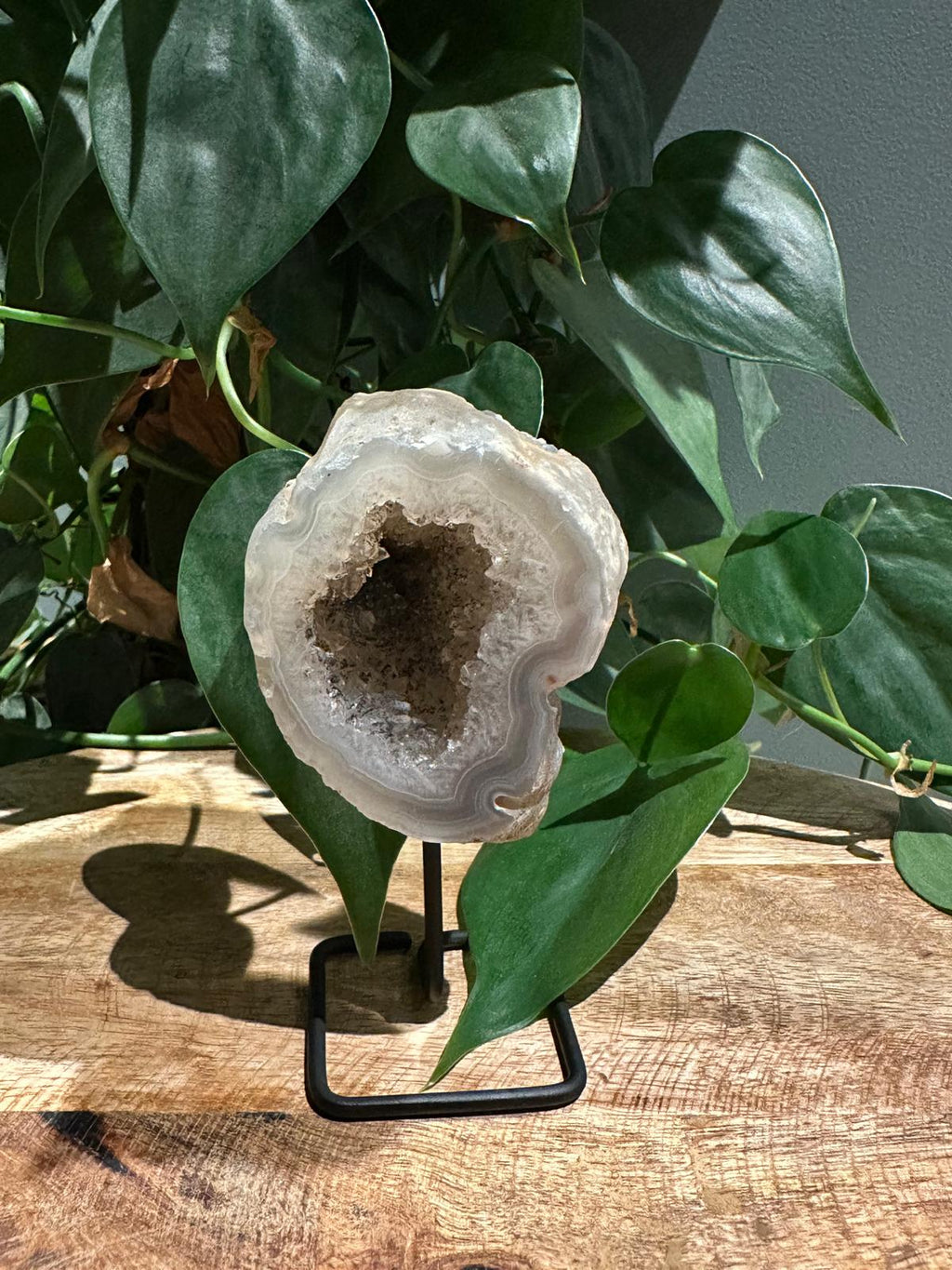 Agaat Geode op Standaard