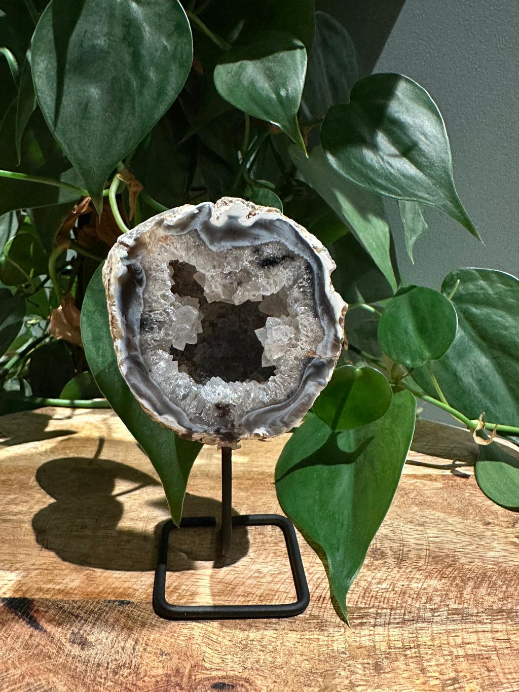 Agaat Geode op Standaard