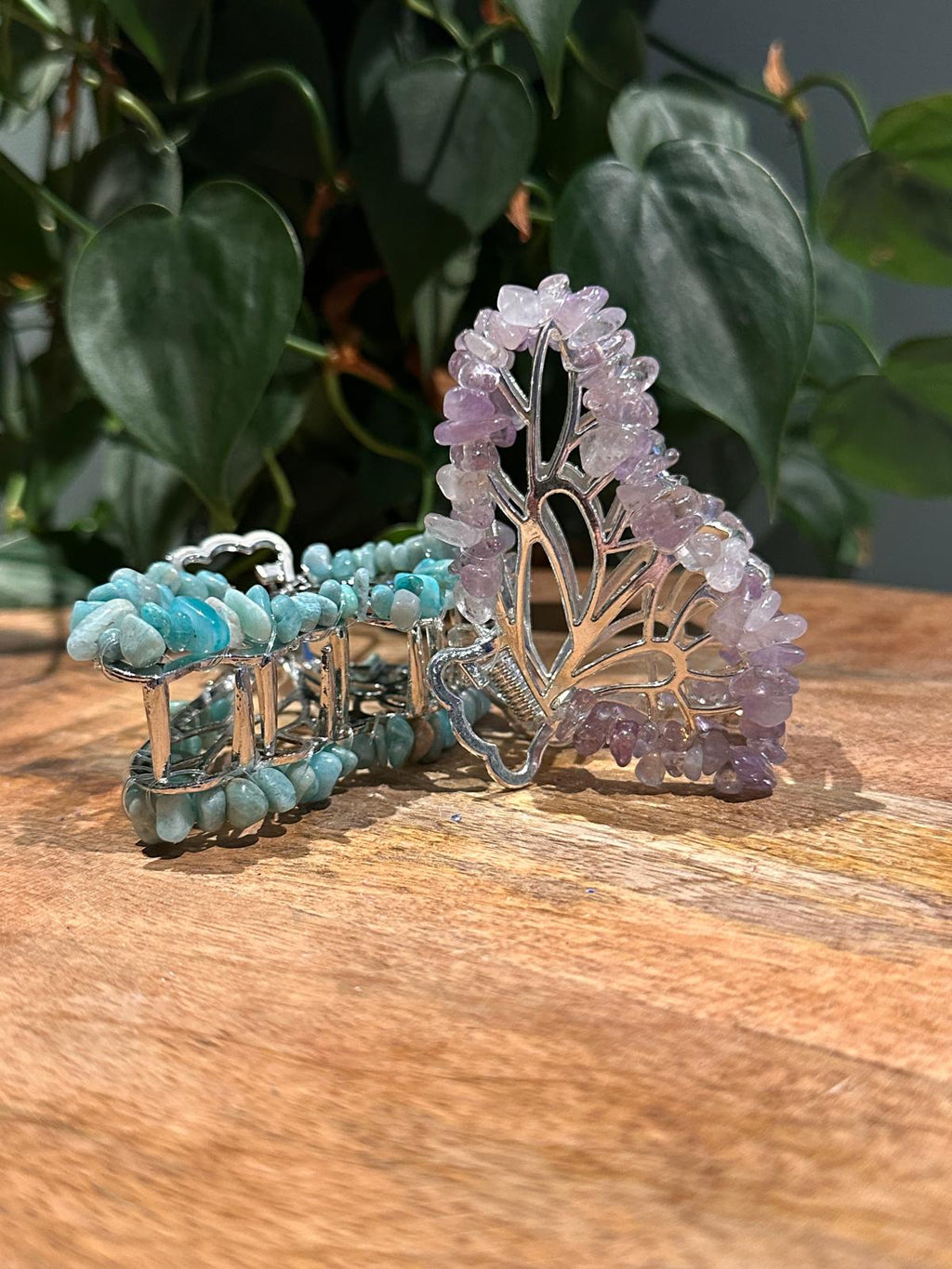 Edelstenen Haarklemmen Vlinder