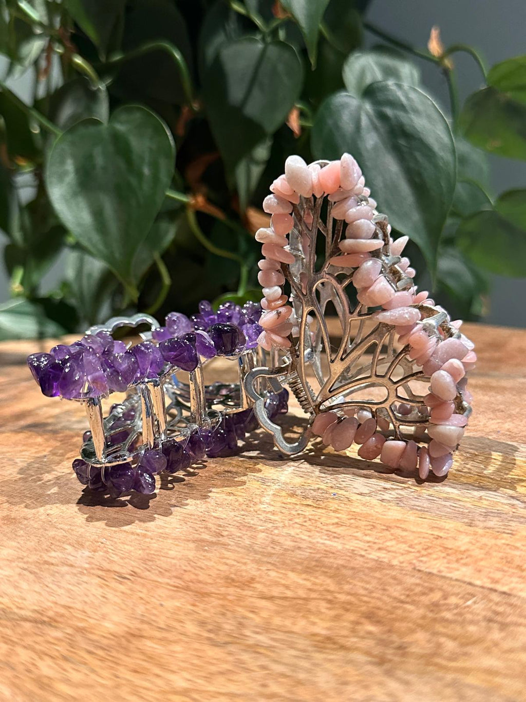 Edelstenen Haarklemmen Vlinder