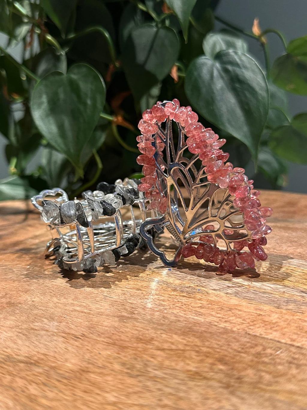 Edelstenen Haarklemmen Vlinder