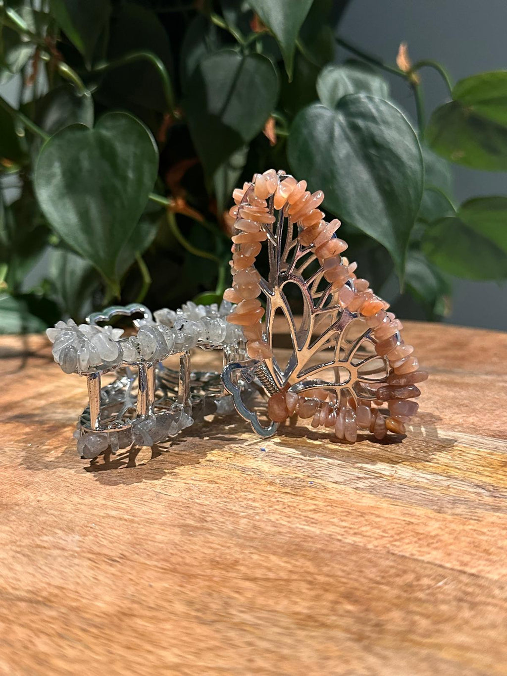 Edelstenen Haarklemmen Vlinder