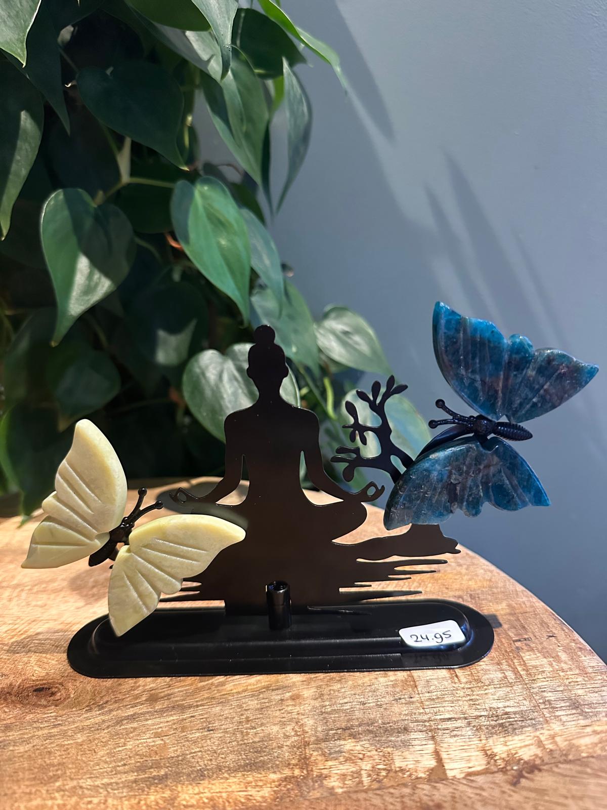 Vlinders op standaard Meditatie
