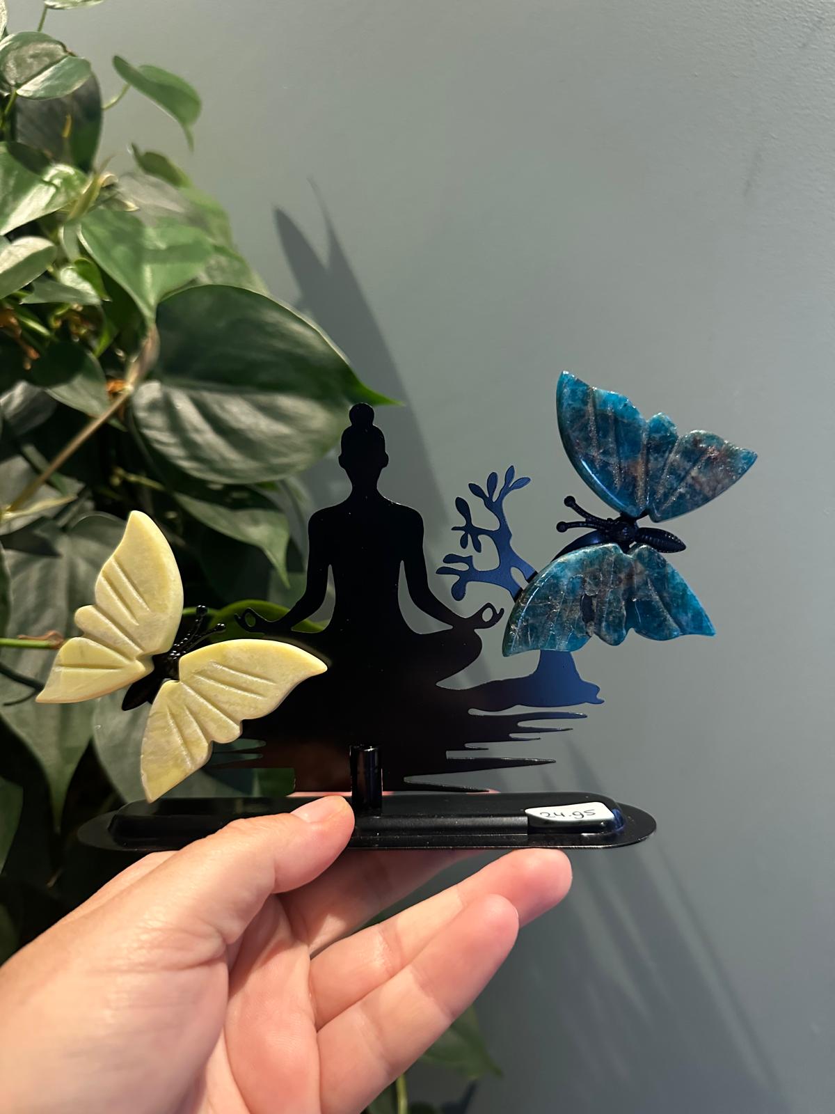 Vlinders op standaard Meditatie