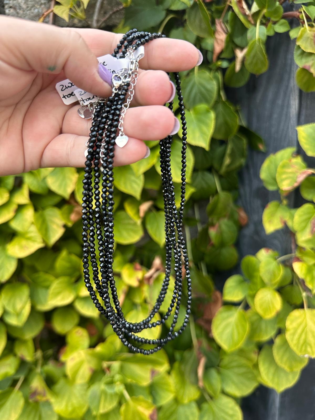 Zwarte Toermalijn Ketting 38CM