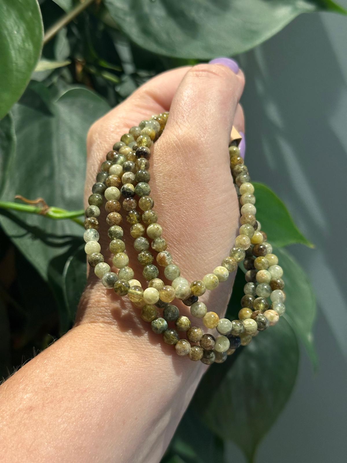 Groene Granaat Armband 4mm