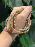 Maansteen met Zonnesteen Armband 4mm