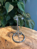 Zilverkleurige Standaard voor wand toren