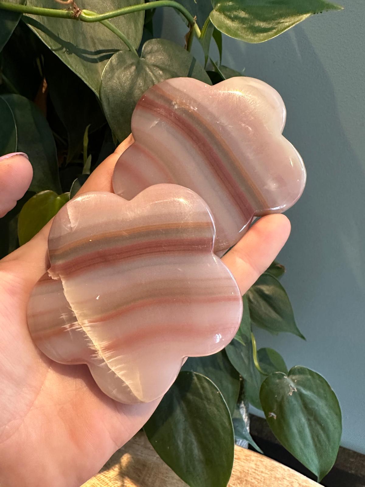 Pink Banded Onyx Bloemen