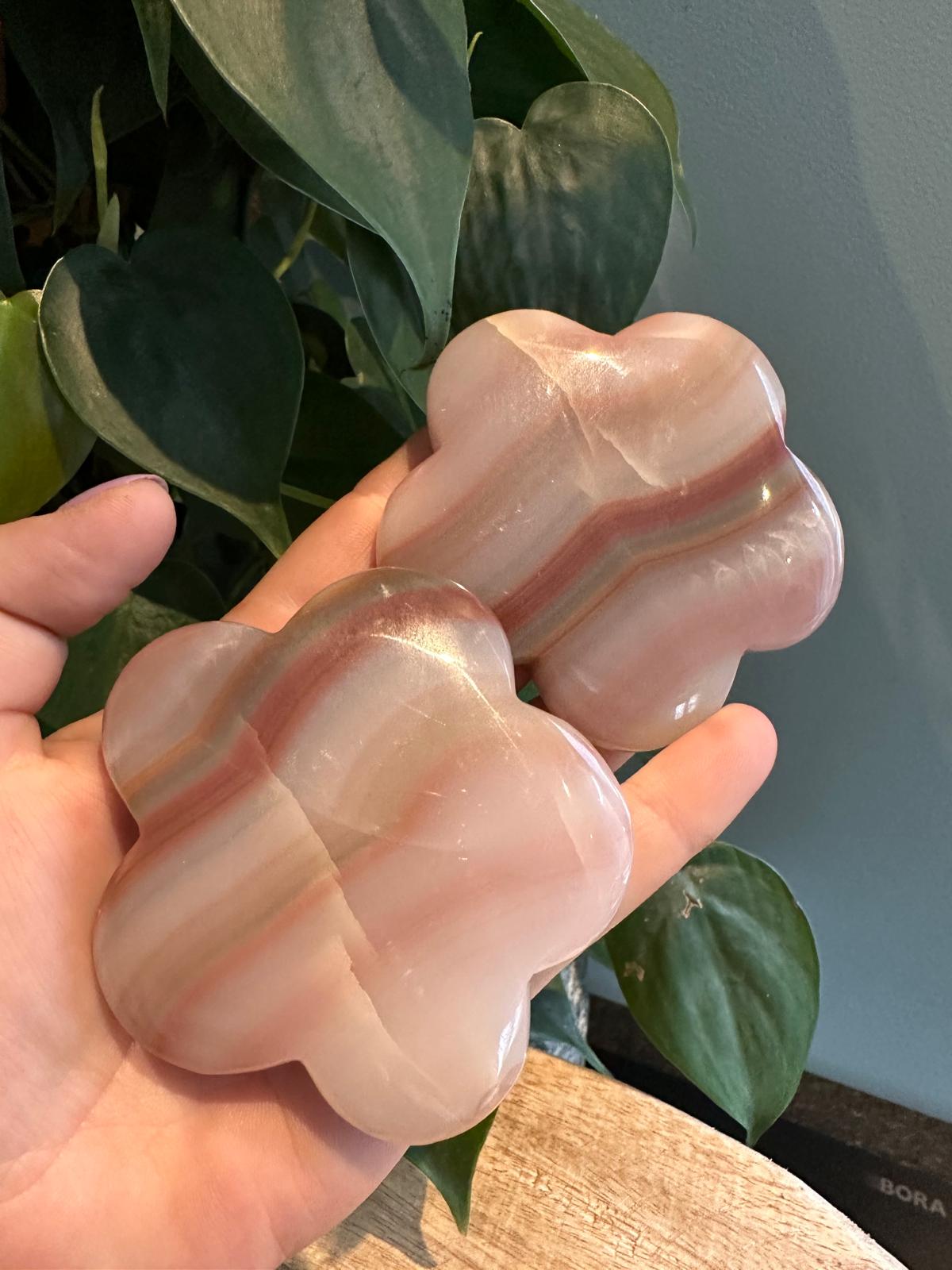 Pink Banded Onyx Bloemen